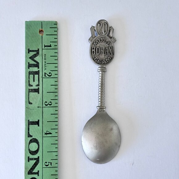 Franklin Mint Country Store Collectible Pewter Spoon Borax Advertising Vintage - Picture 4 of 4